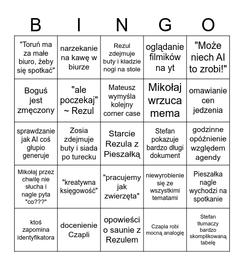 Bingo FLP warsztaty 09.25 Bingo Card