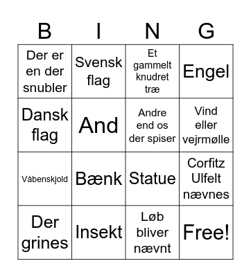 Slots tur Bingo Card