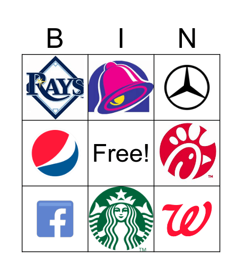 Logo Bingo! Bingo Card