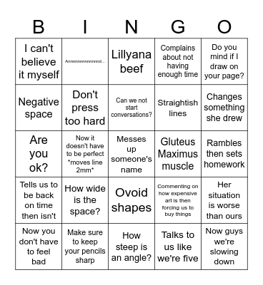 Deborah Bingo Card