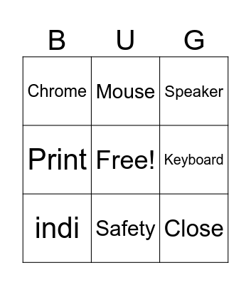 Computer Science BINGO Card