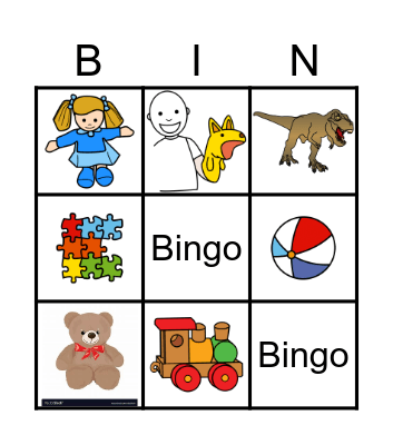 toys Bingo Card