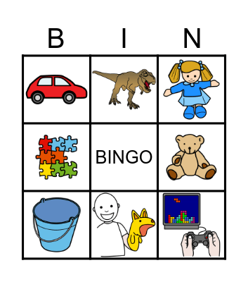 toys Bingo Card