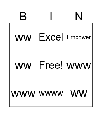 Leadership Framework Bingo Card