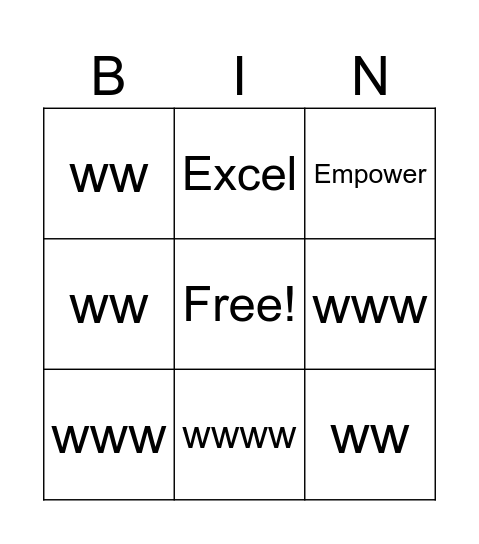 Leadership Framework Bingo Card