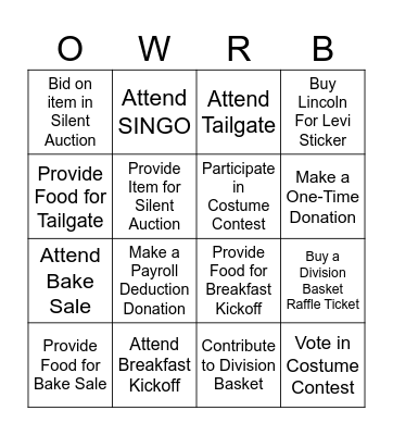 Groovin' For Good Bingo Card
