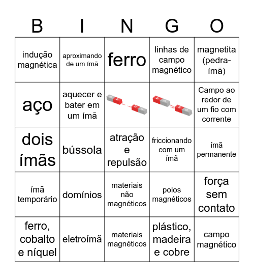 magnetismo Bingo Card