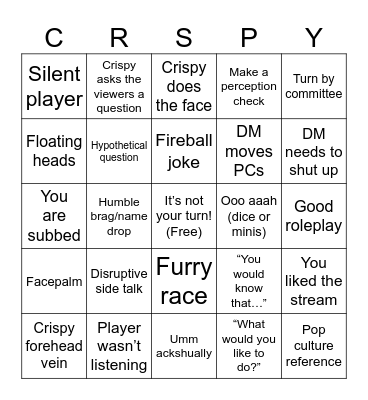 Unsolicited Advice Bingo Card