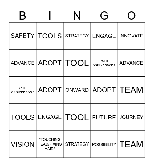THE FORAGE LIVE: Q3 Bingo Card