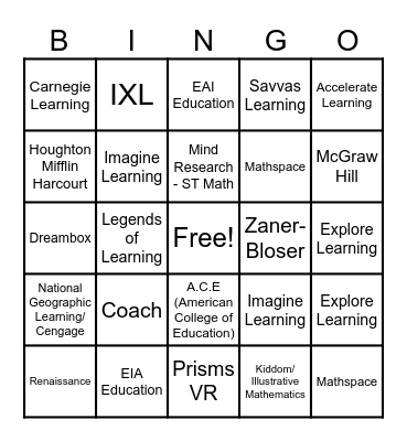 VCMS 2025 - Mapping the Math Journey Bingo Card