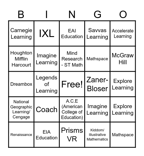 VCMS 2025 - Mapping the Math Journey Bingo Card