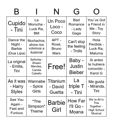 Spring Bingo Card