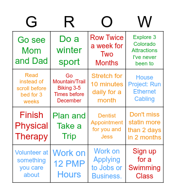 Fahad's Bingo Card