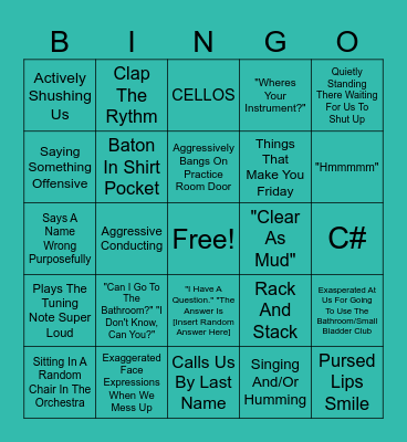 MR DAVIS BINGO WOOOOOOOOO Bingo Card