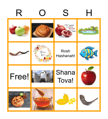 Rosh Hashanah Bingo Card