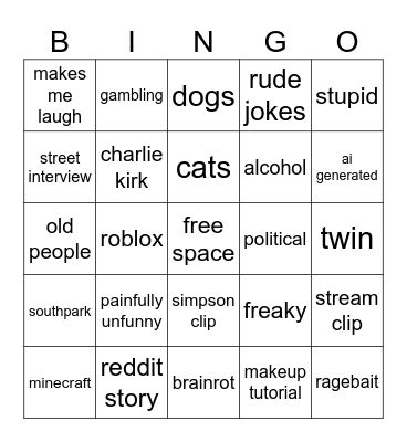 IG REELS BINGO Card