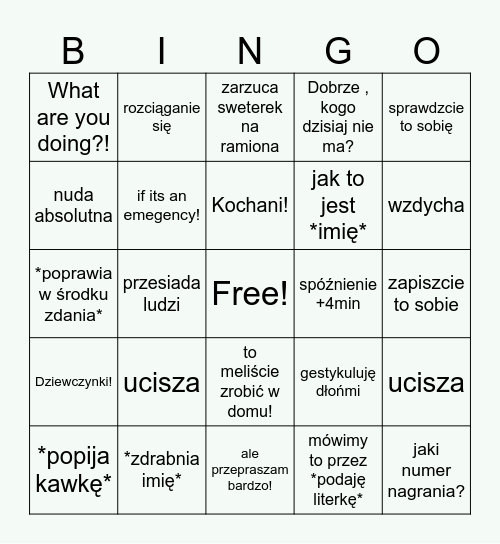 Barbacka Bingo Card