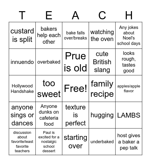 2025 Back to School Week Bingo Card