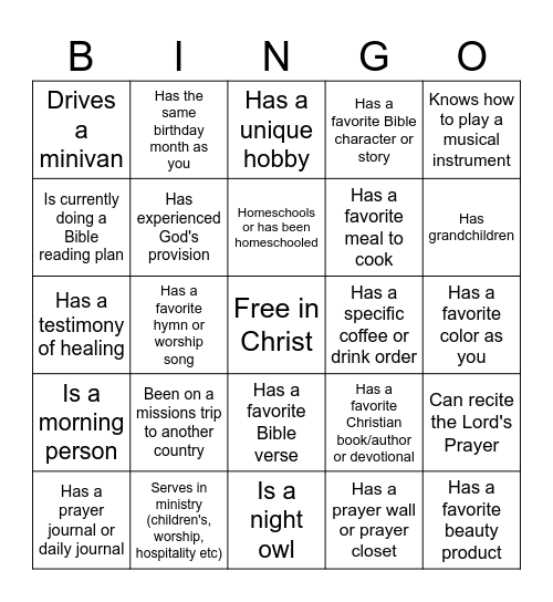 FIND SOMEONE WHO... Bingo Card