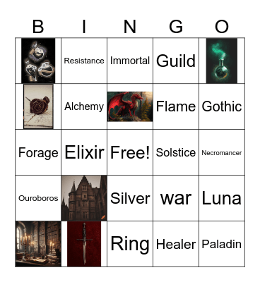 ALCHEMISED BINGO Card