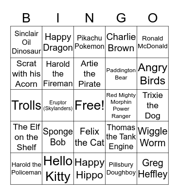 2016 Thanksgiving Bingo Card