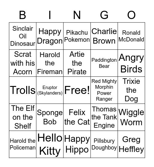 2016 Thanksgiving Bingo Card