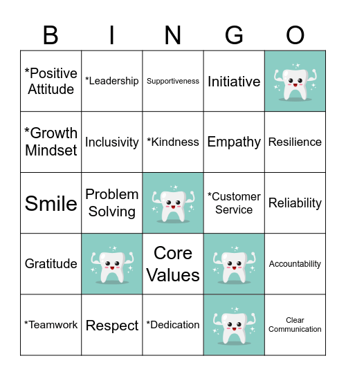 Lollipop Bingo Card
