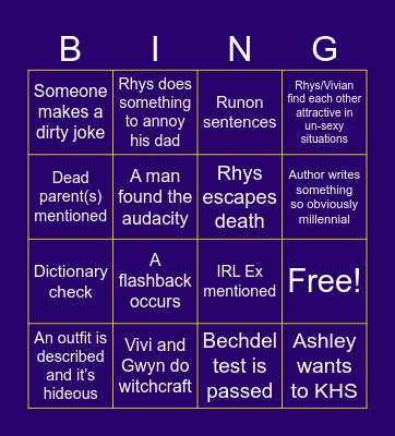 The Ex Hex : Chapter 6-10 Bingo Card