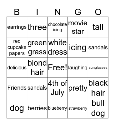 Compare and Contrast Bingo Card