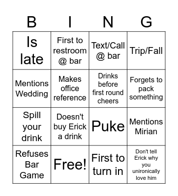 Anti Bingo Card