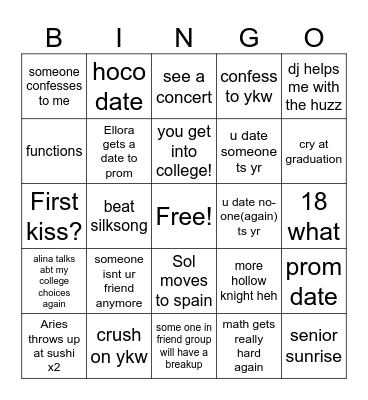 Card Maker Bingo Card