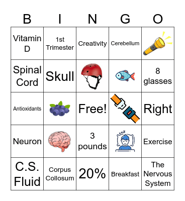 Brain Bingo Card