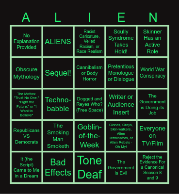 I WANT TO BINGO Card