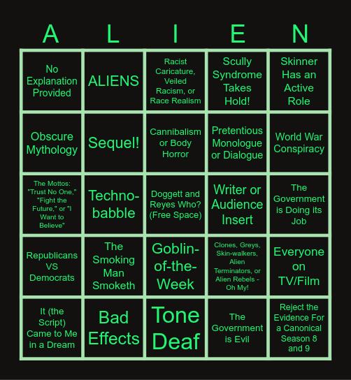 I WANT TO BINGO Card