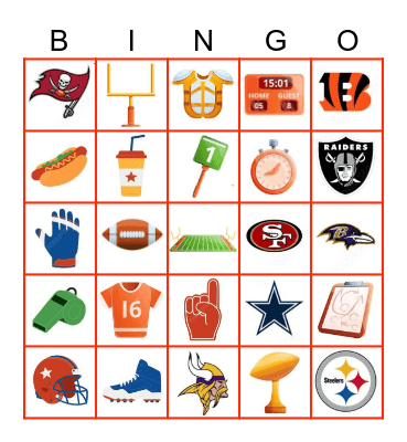 Football Bingo Card