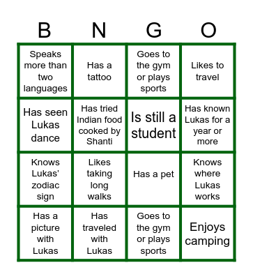 BIRTHDAY BINGO Card