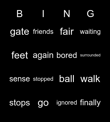 A Dog Day by Emily Rand Bingo Card