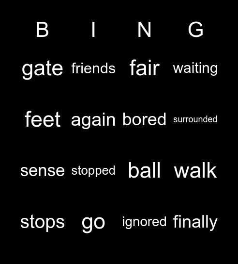 A Dog Day by Emily Rand Bingo Card