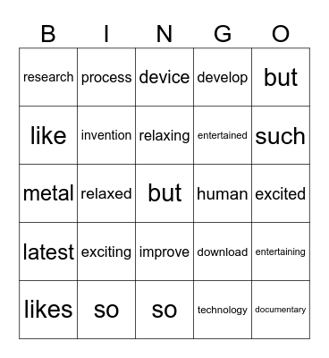 Review 2 Bingo Card