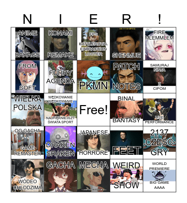 Tokyo Game Show 2025 Bingo Card