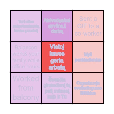 Penktadienio Bingo! Surask kolegą, kuris/i... Bingo Card