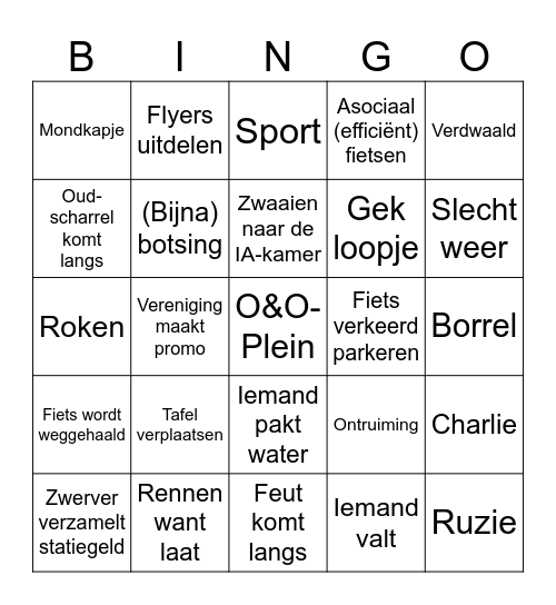 Aapjeskijken Bingo Card