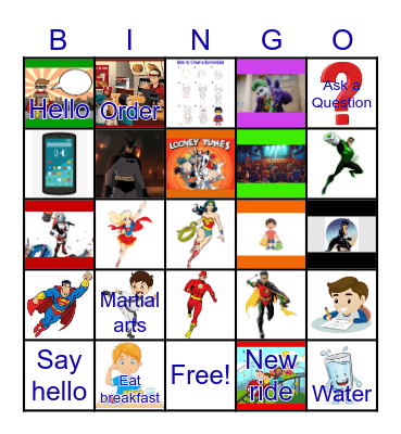 M.A.D Day Bingo Card