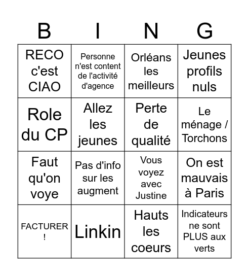 RA septembre Bingo Card
