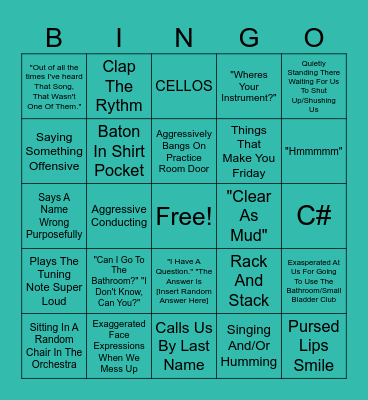 MR DAVIS BINGO WOOOOOOOOO Bingo Card