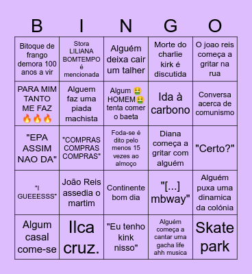 DIA DE ANOS Bingo Card