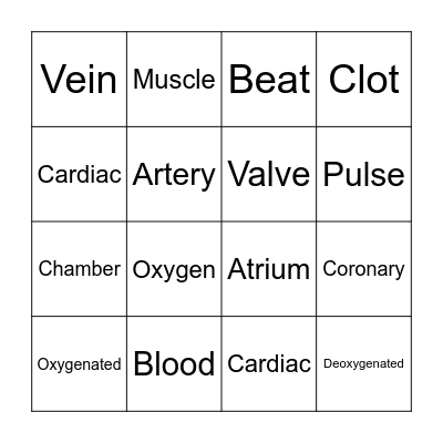 Heart Day Bingo! Bingo Card