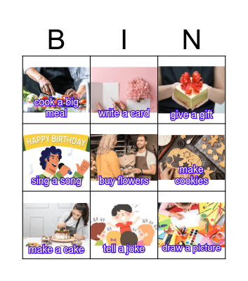 I will ...... Bingo Card