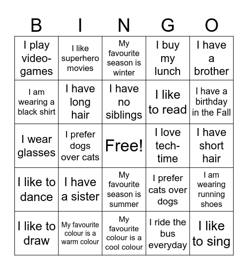 Tuesday Teamwork BINGO Card