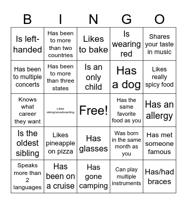 Icebreaker Bingo: Find Someone Who Bingo Card